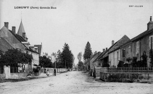 la rue de l'église en 1910