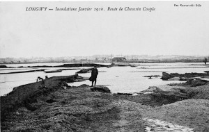 inondations à Longwy en janvier 1910